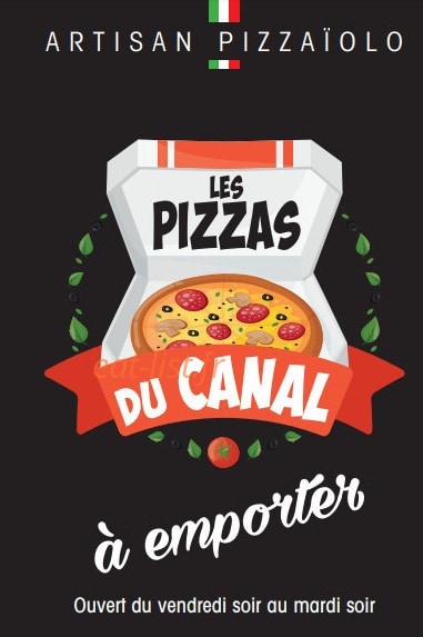 Les pizzas du canal — carte page 1