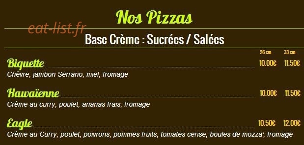 Pizzas Tentations — carte page 5