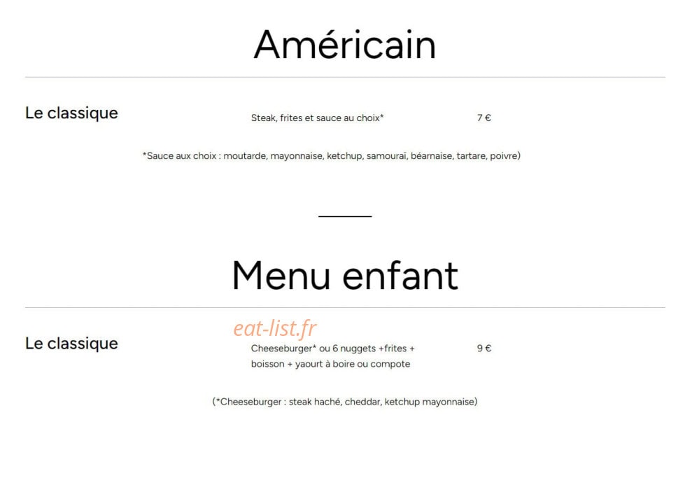 Chez Nane — carte page 5