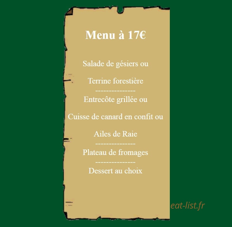 L'Orée des Cimes — carte page 2