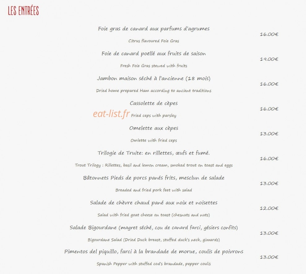 Le Cabaliros — carte page 1