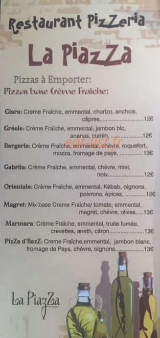 La Piazza — carte page 1