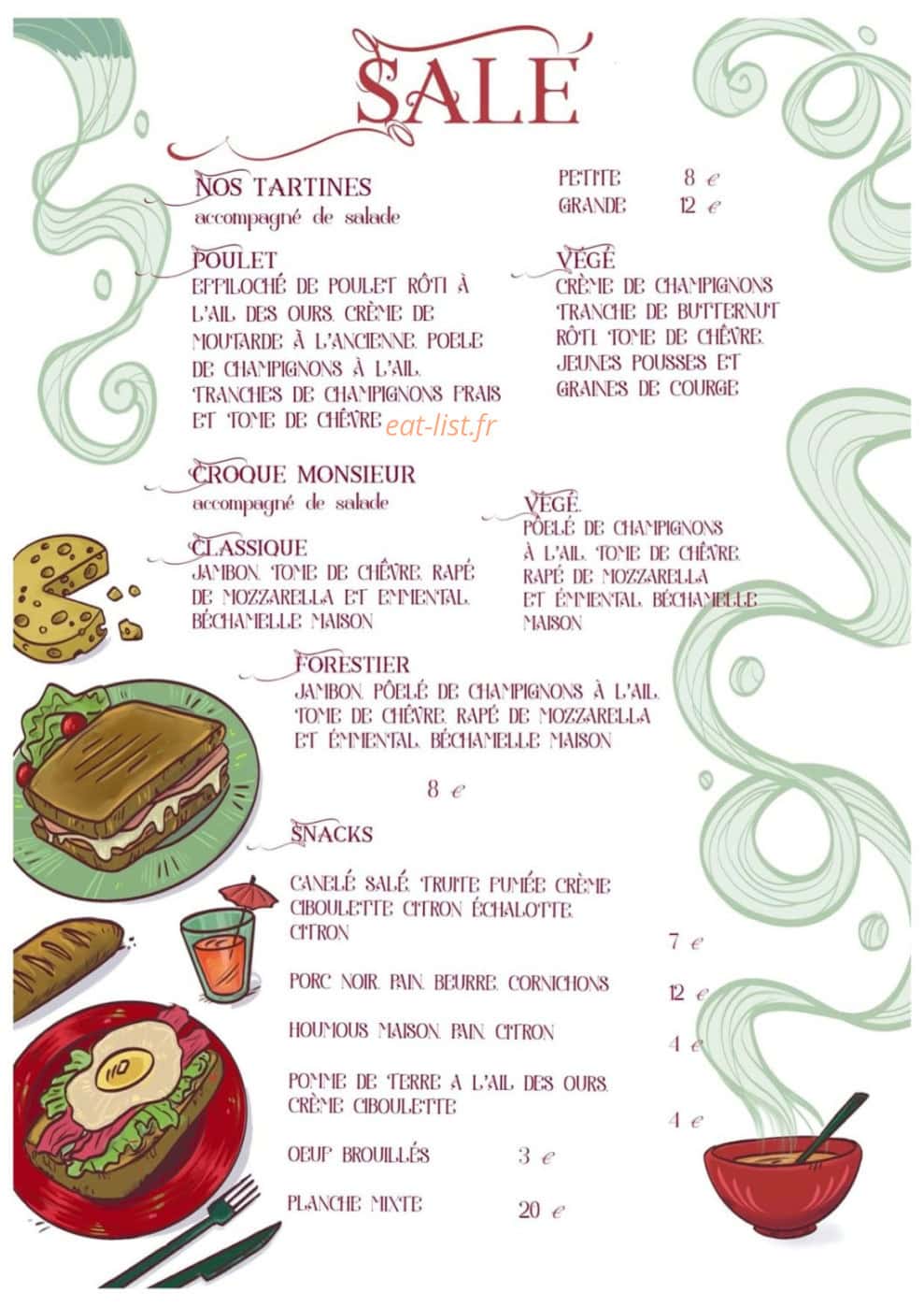 Le Jardin de Suzanne — carte page 2