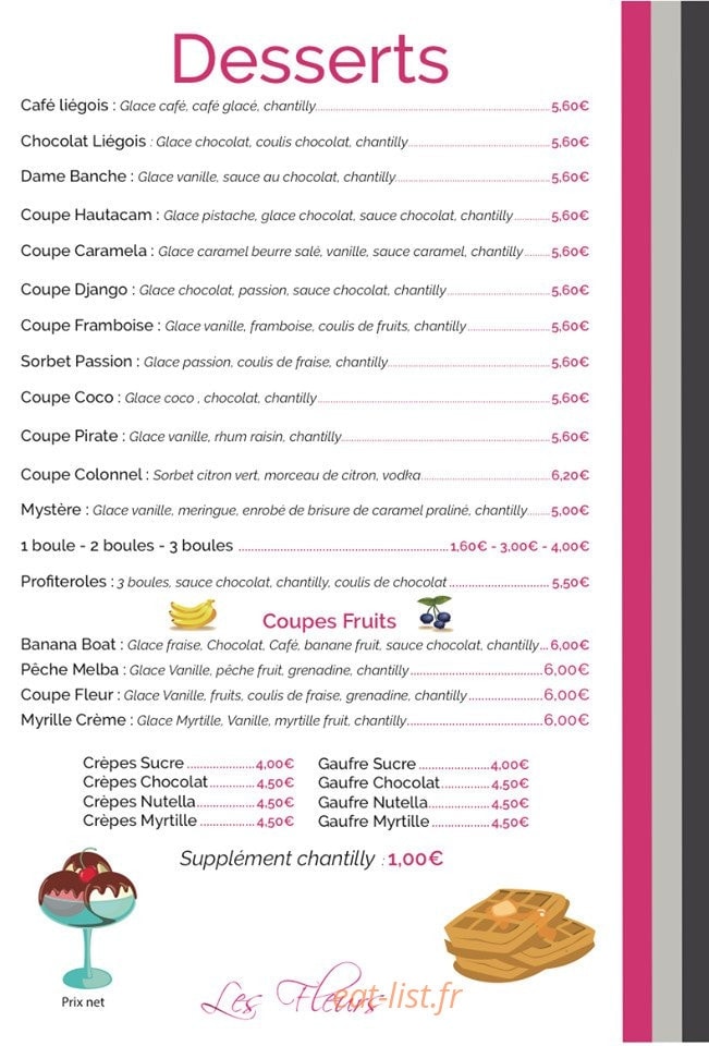 Les Fleurs — carte page 2