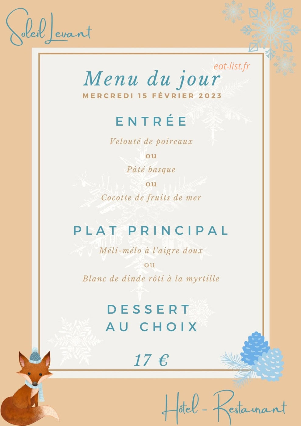 Soleil Levant — carte page 1