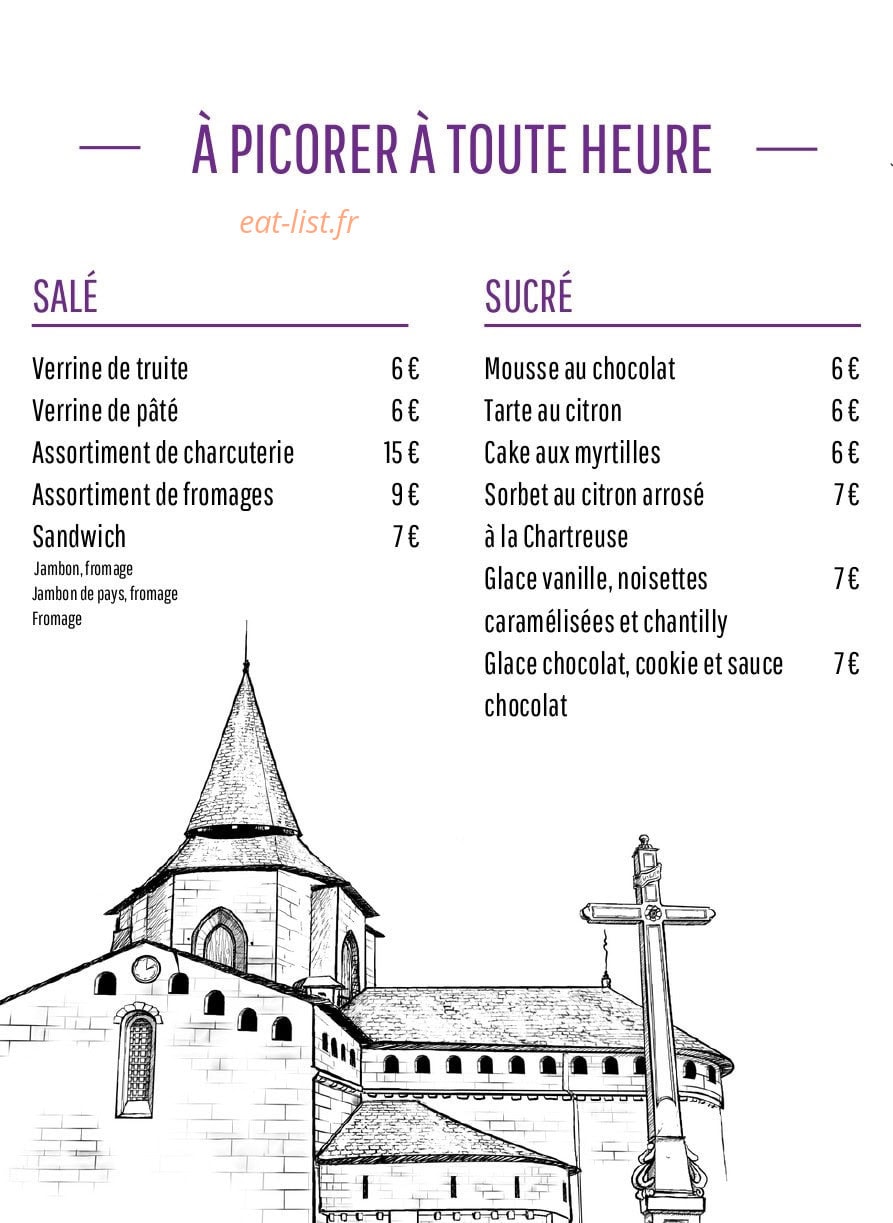 Le Bistrot de l’Abbaye — carte page 4