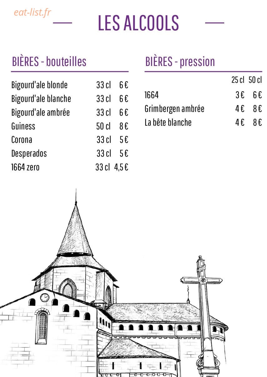 Le Bistrot de l’Abbaye — carte page 8