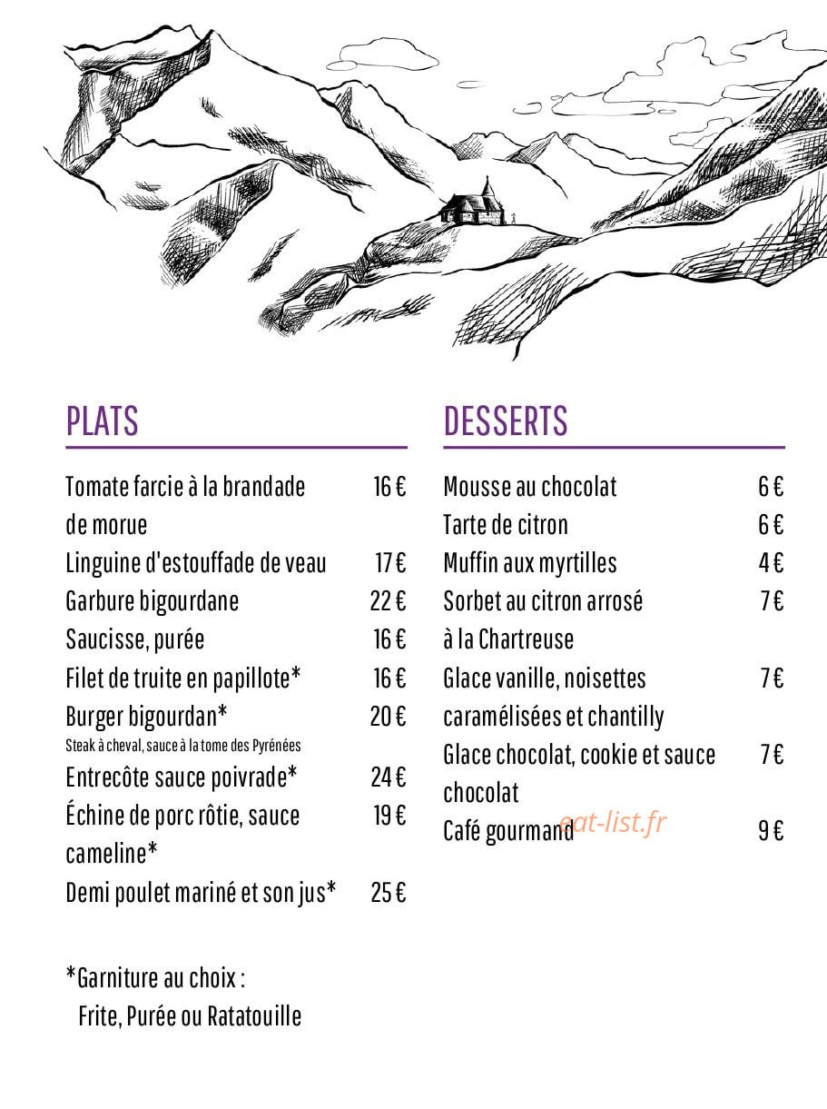 Le Bistrot de l’Abbaye — carte page 3