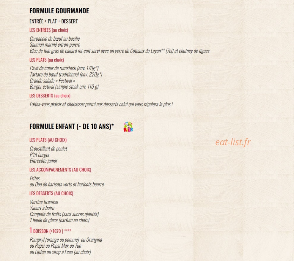 La Boucherie — carte page 10
