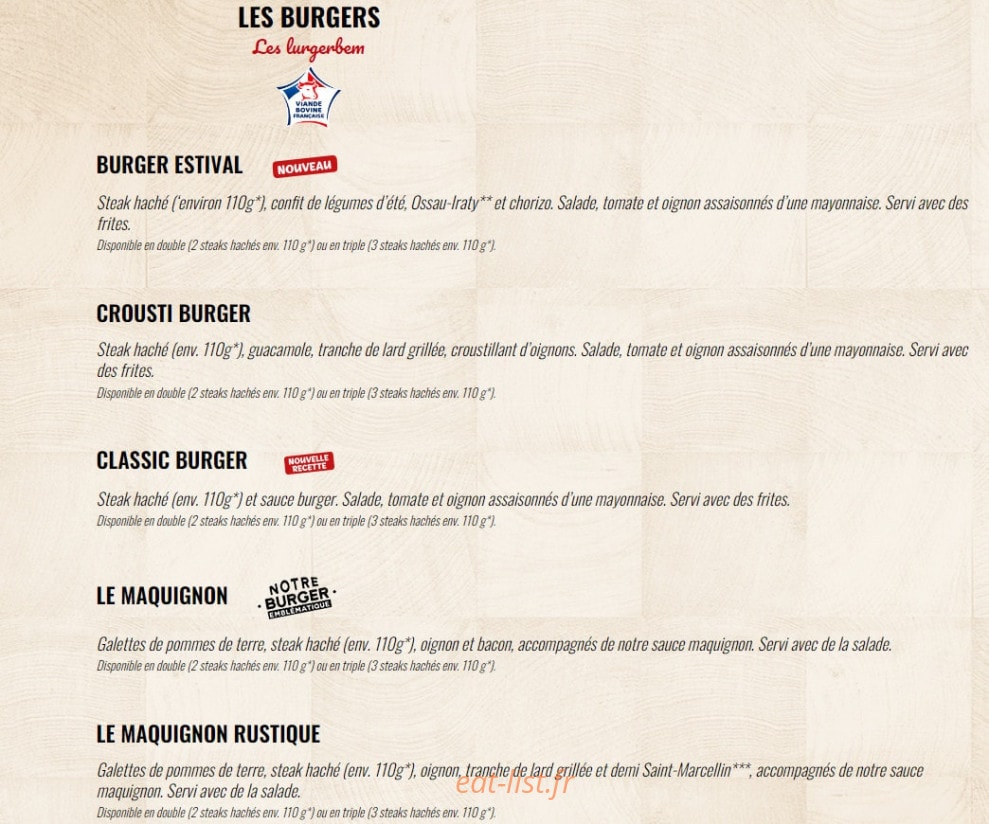 La Boucherie — carte page 5