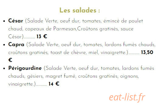 La pizza feu de bois 65 — carte page 3