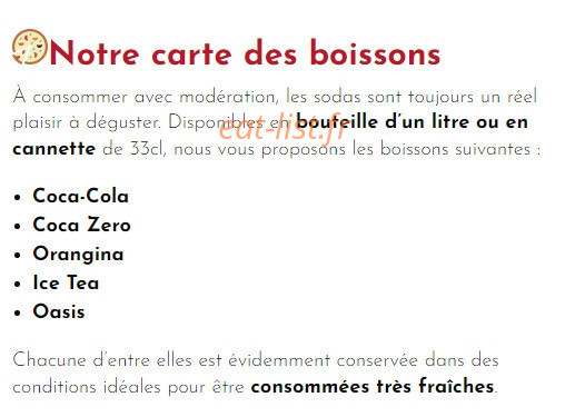 La pizza feu de bois 65 — carte page 5