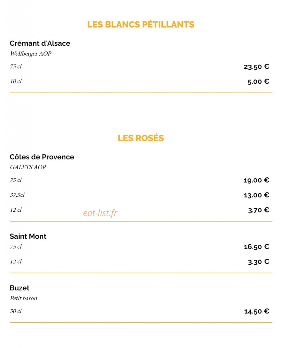 La Taverne Ibos — carte page 14