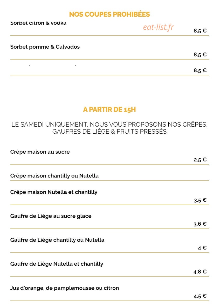 La Taverne Ibos — carte page 9