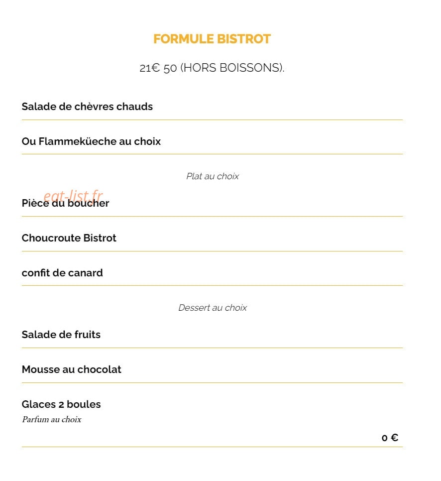 La Taverne Ibos — carte page 6