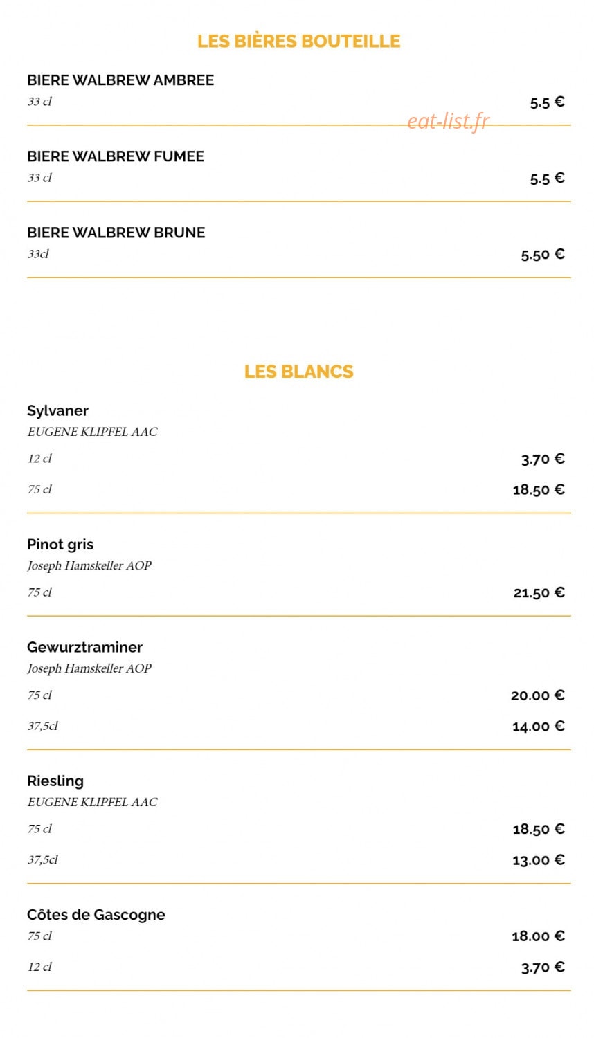 La Taverne Ibos — carte page 13
