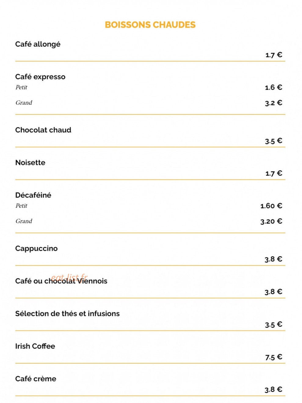 La Taverne Ibos — carte page 19