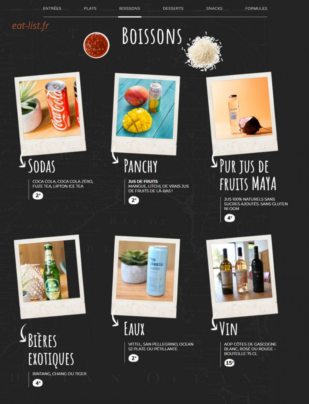My Little Warung — carte page 3