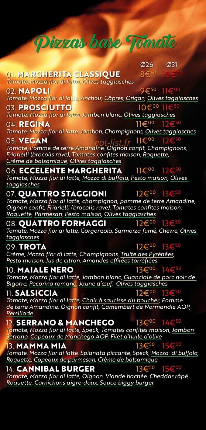 Pizz'Artist — carte page 1