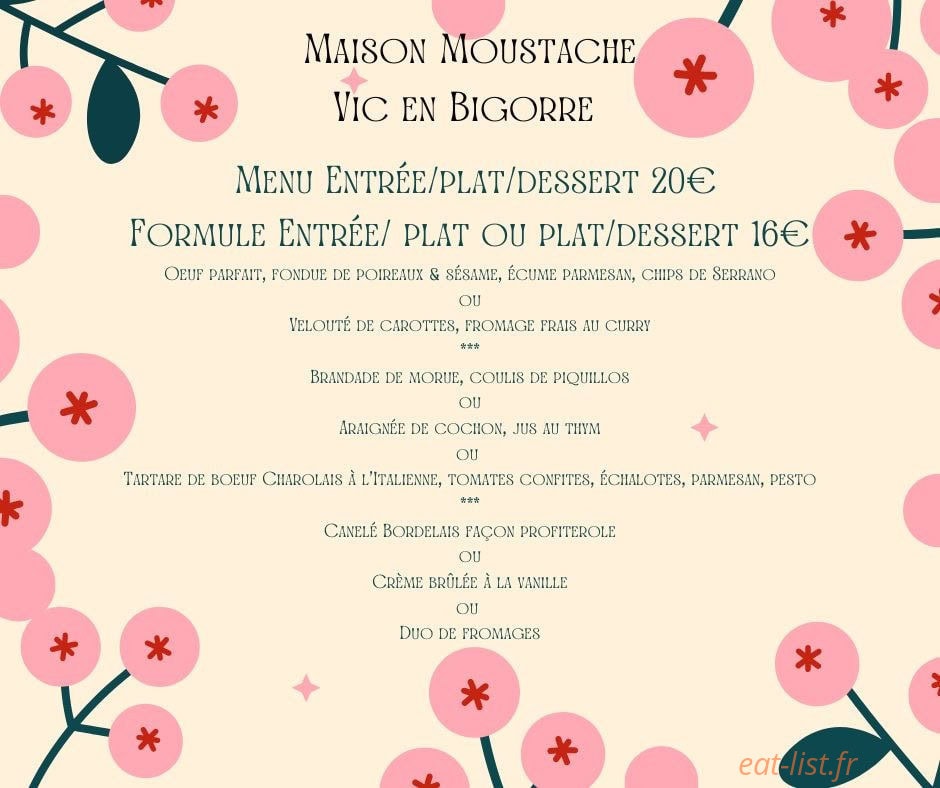 Maison Moustache — carte page 1