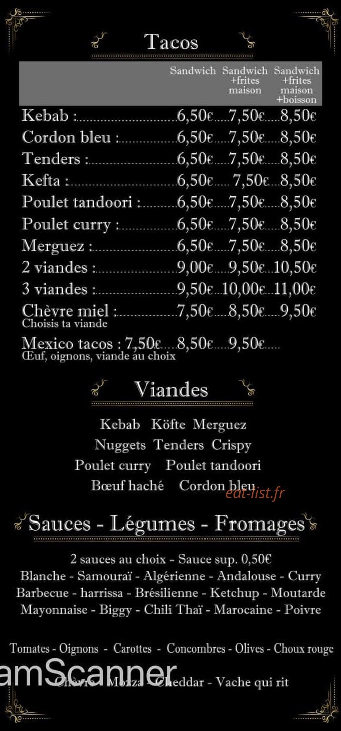 Naan kebab — carte page 5