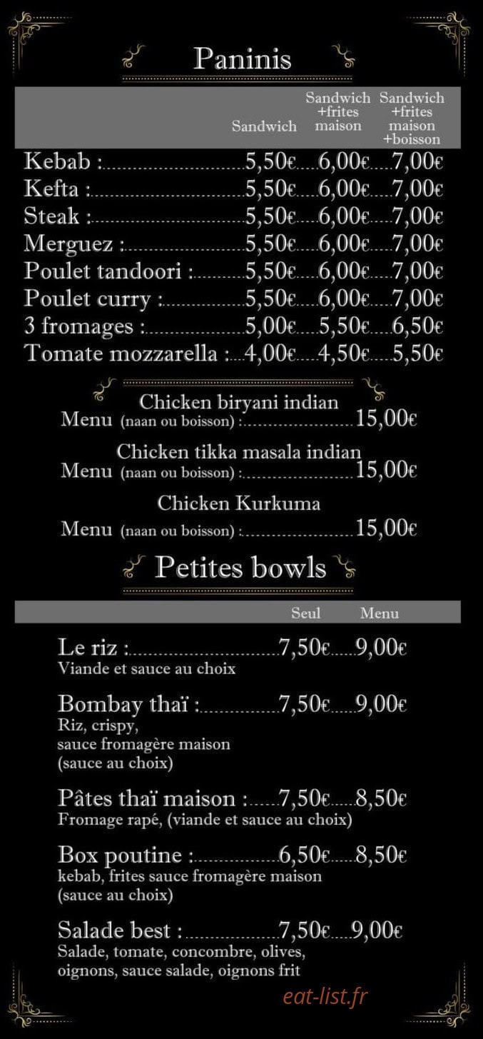 Naan kebab — carte page 6