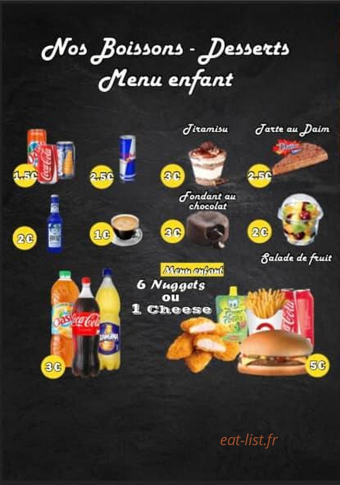 Carte et menu de Vic Fait Bien Fait à Vic en Bigorre — Les boissons, desserts, ...