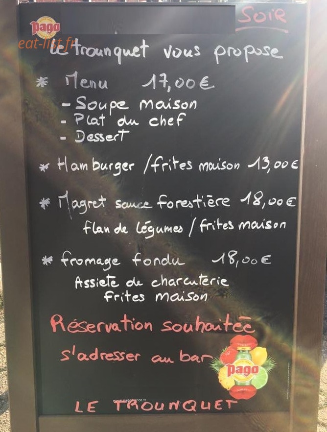 Le Trounquet — carte page 1