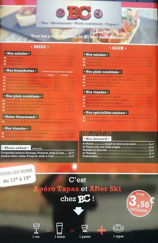 B&C — carte page 1