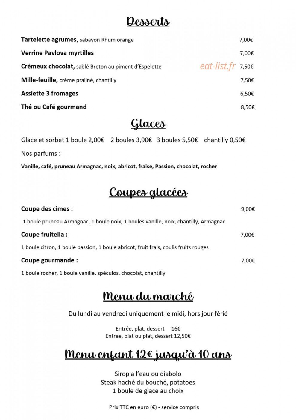 Au Buron — carte page 2