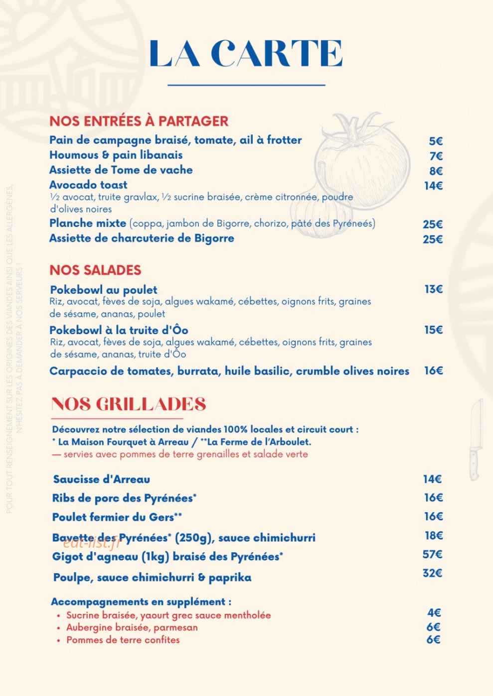 La Petite Plage — carte page 1