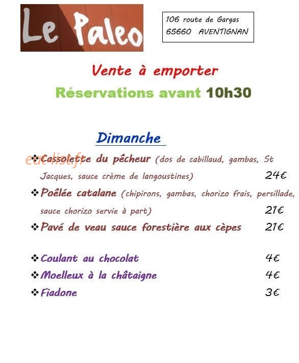 Le Paleo — carte page 1