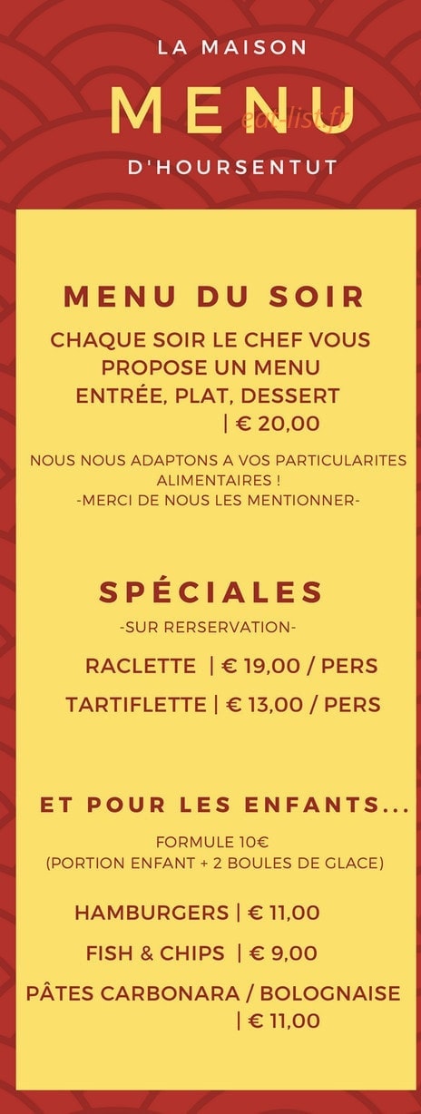 La Maison d'Hoursentut — carte page 1