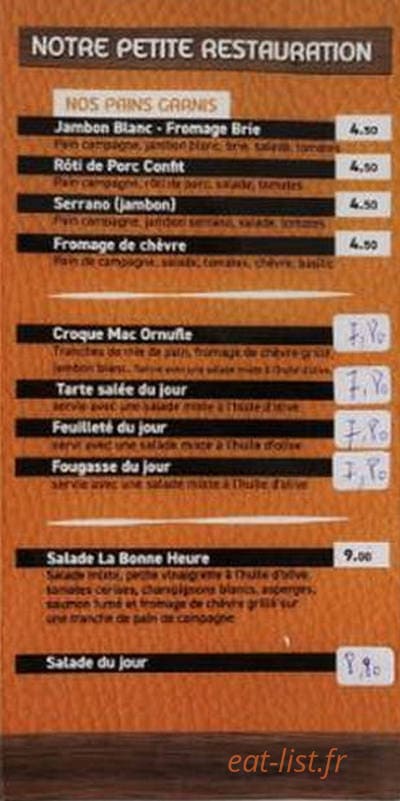 La bonne heure — carte page 2