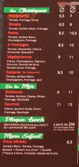 Pizz'Al Dente — carte page 2