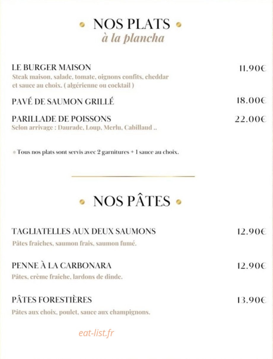A la braise — carte page 4