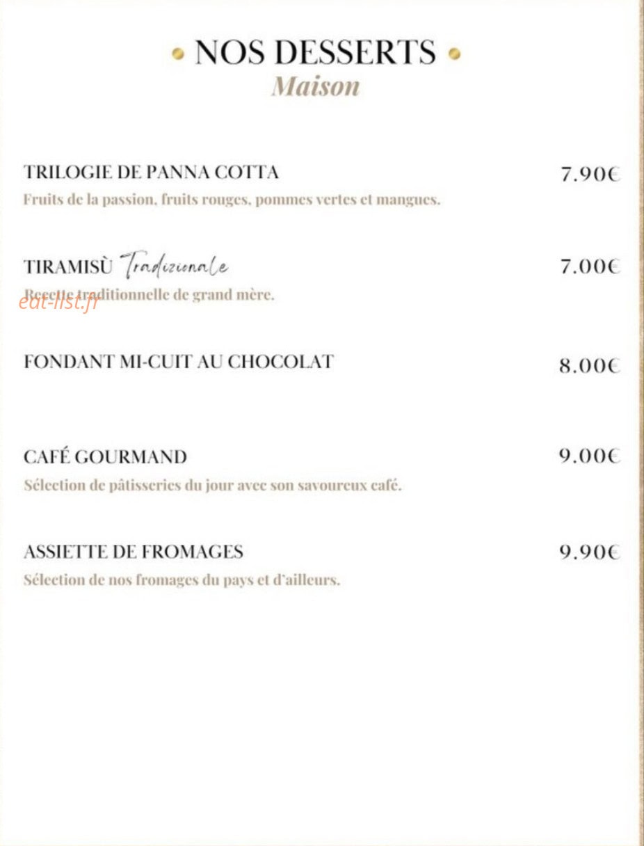 A la braise — carte page 6