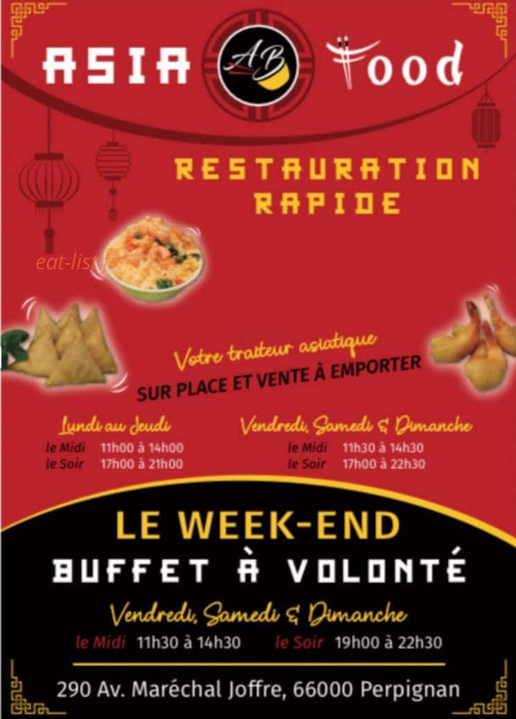 AB Asia Food 66 — carte page 1