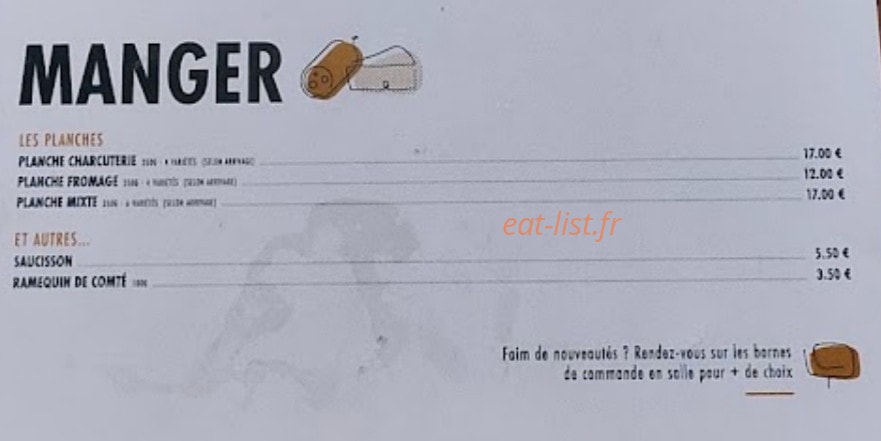 Au Fût et à mesure — carte page 1
