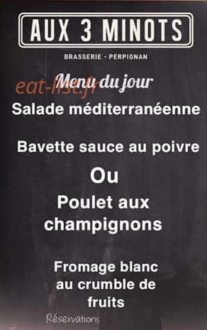 Aux 3 Minots — carte page 1