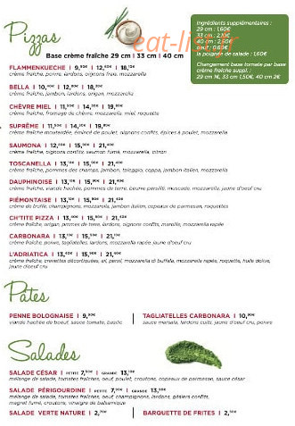 Bella Pizza — carte page 3