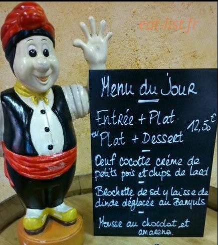 Brasserie Des Halles — carte page 1