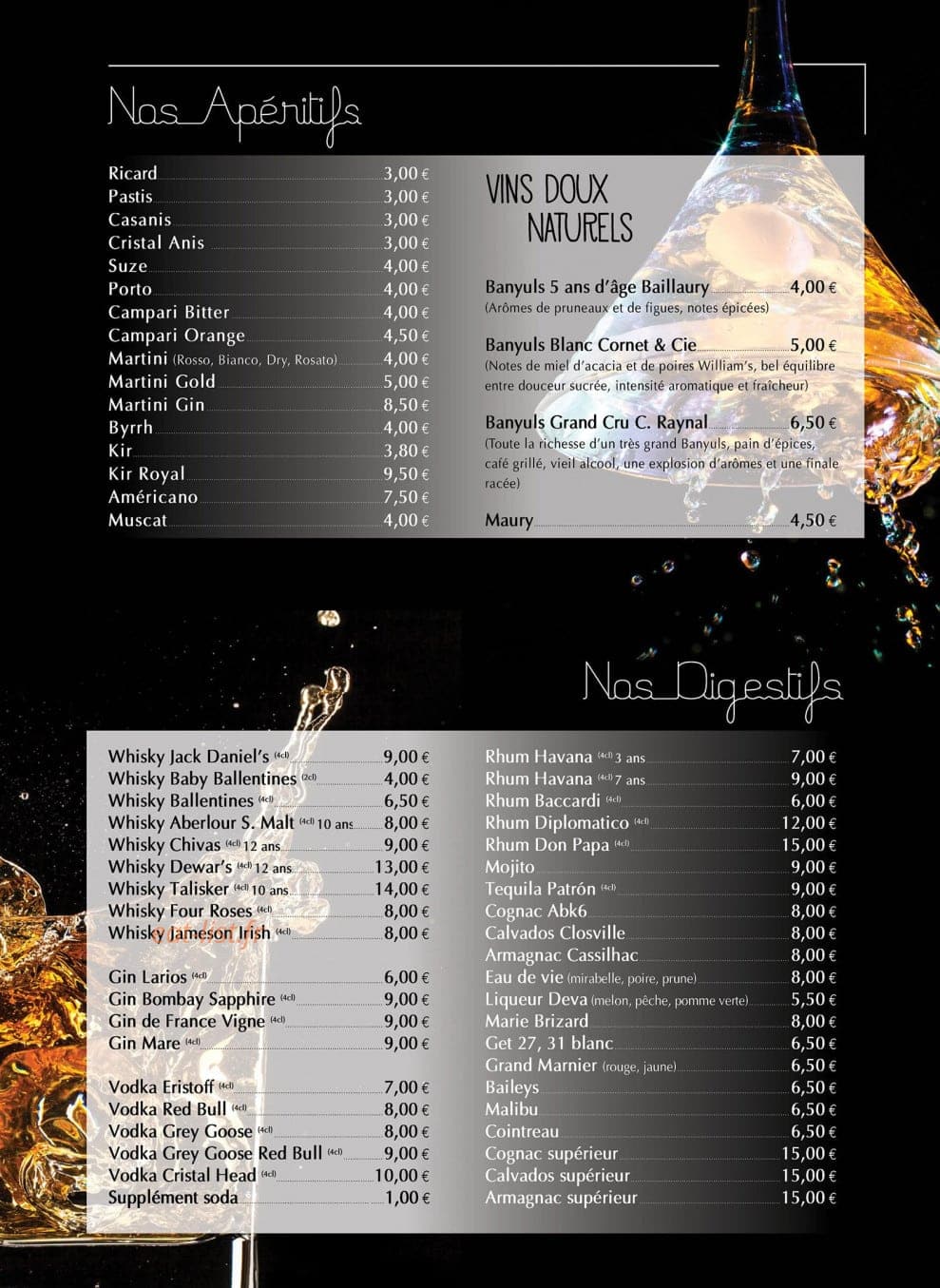 Café De La Paix — carte page 1