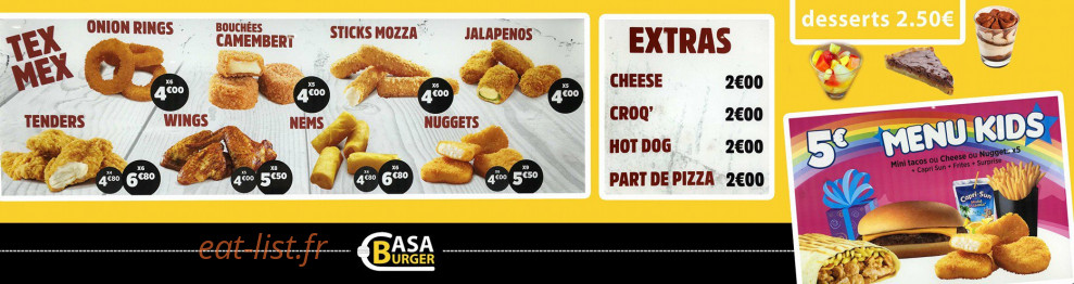 Casa Burger — carte page 4