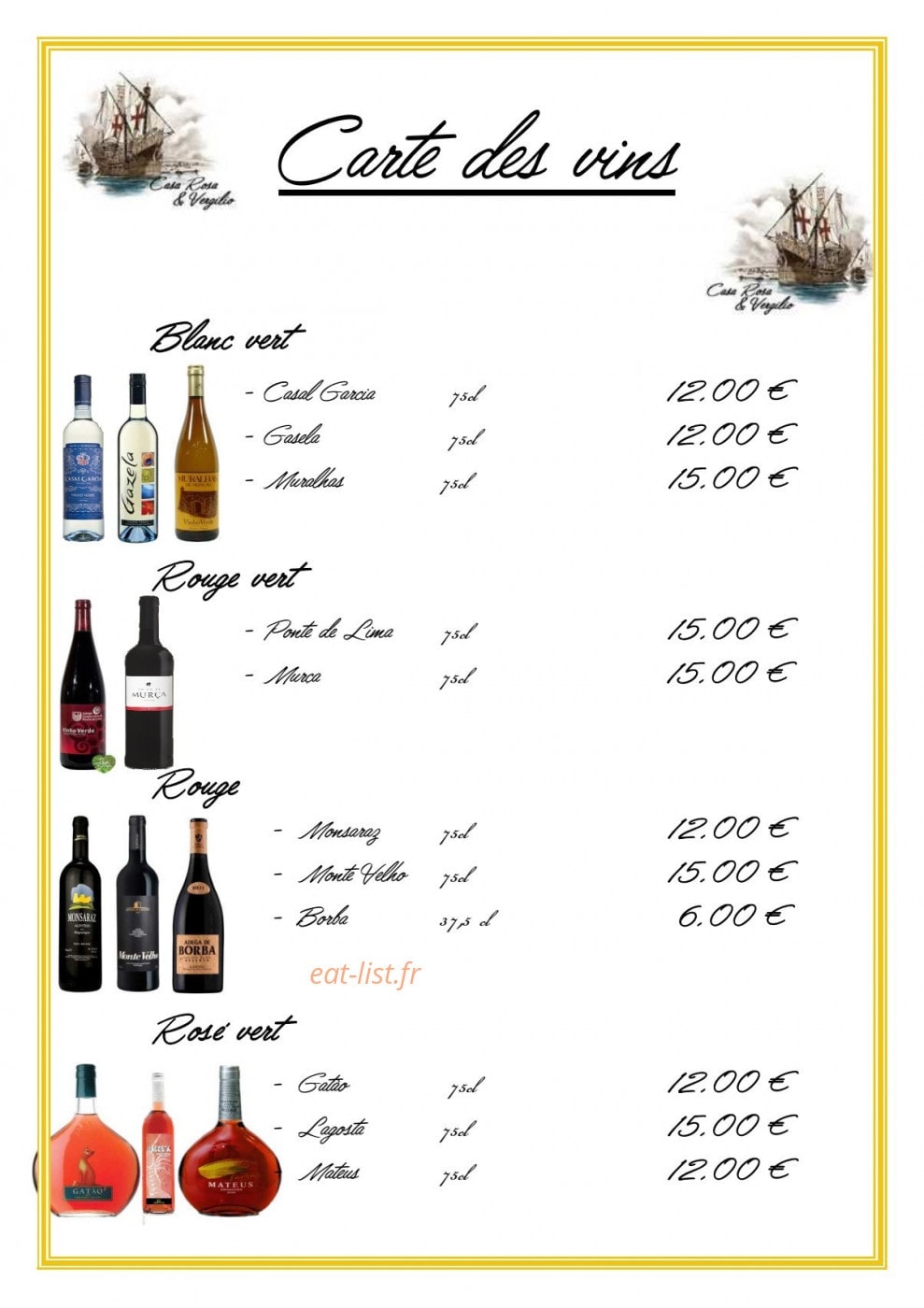 Casa Rosa & Virgilio — carte page 8