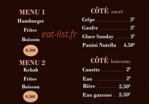 Chez Schick — carte page 2