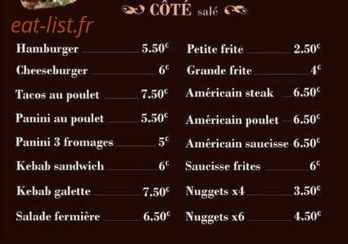 Chez Schick — carte page 1