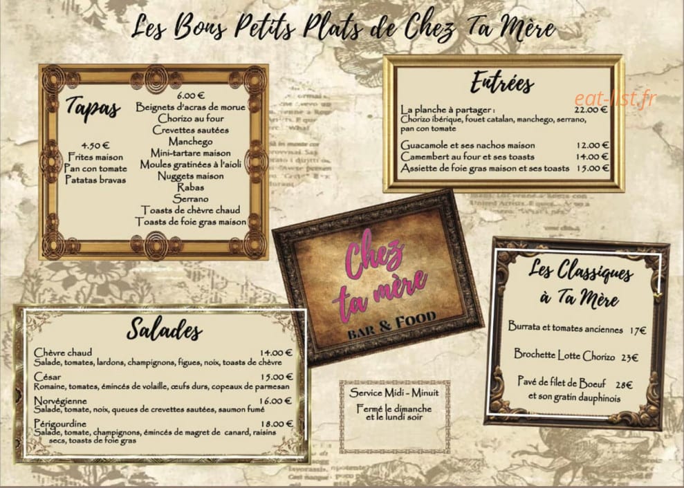 Chez ta mère — carte page 1