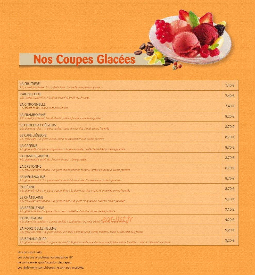 Crêperie Bretonne — carte page 6