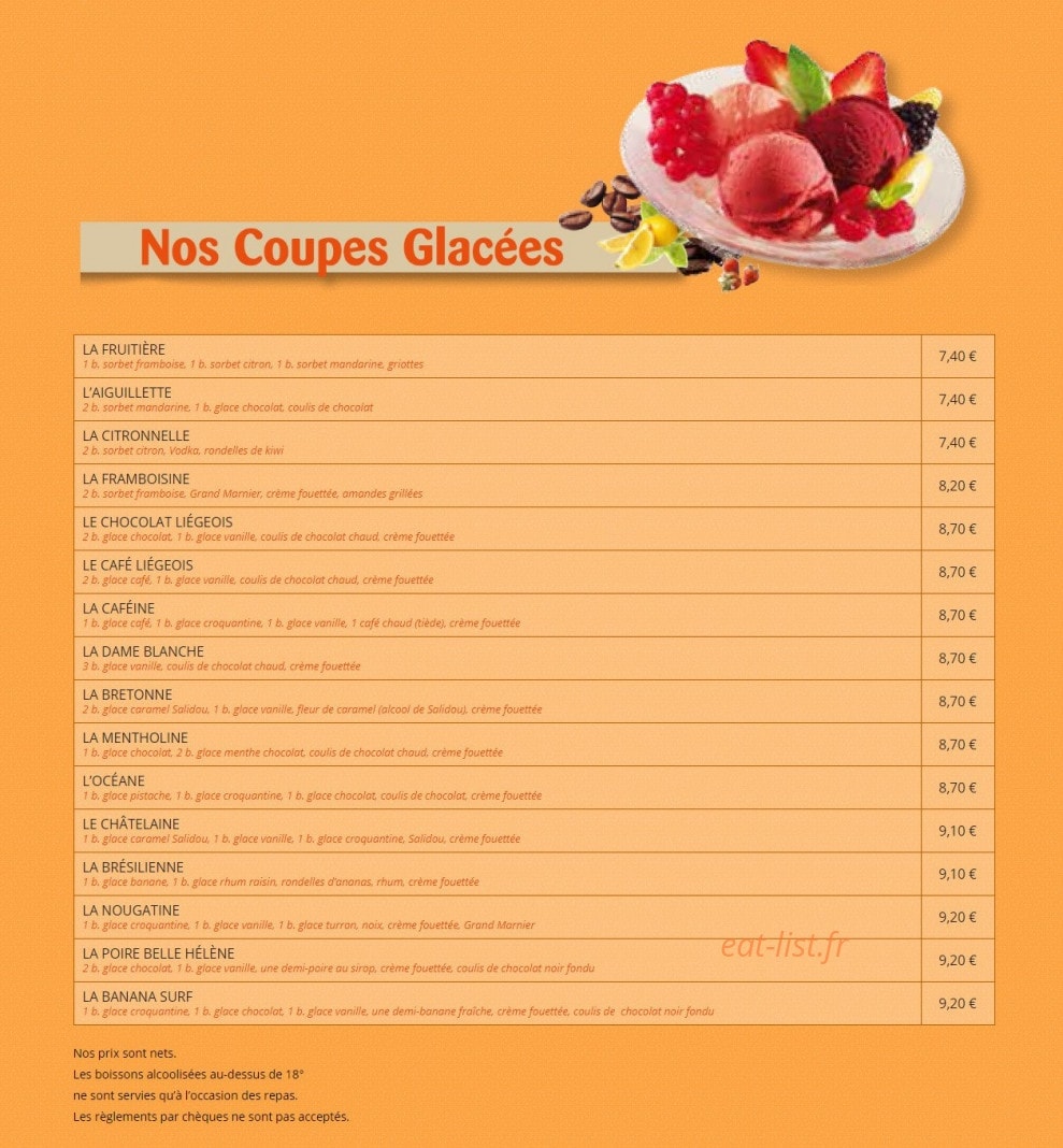 Crêperie Bretonne — carte page 6